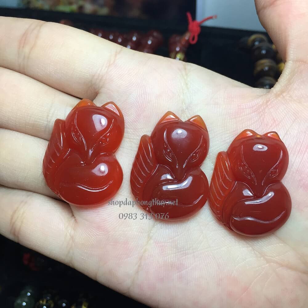 hồ ly đ&aacute; m&atilde; n&atilde;o đỏ
