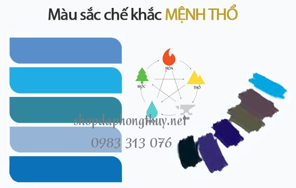 mau sắc chế khắc mệnh thổ