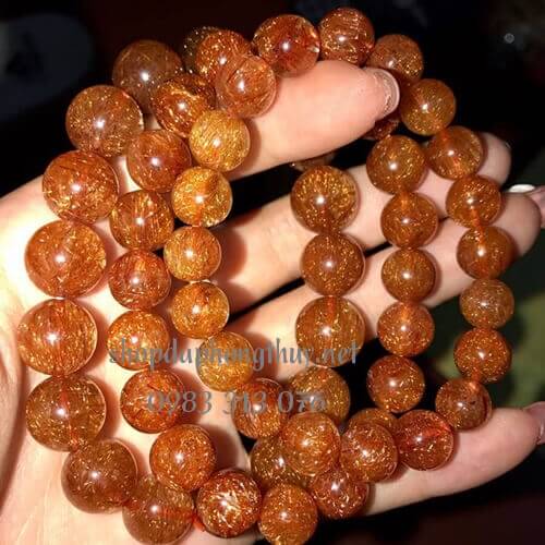 thạch anh t&oacute;c đỏ