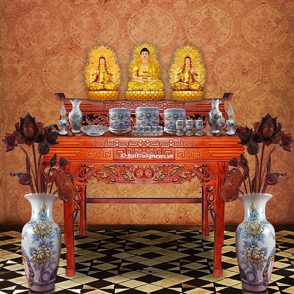 bộ đồ thờ gồm những g&igrave;