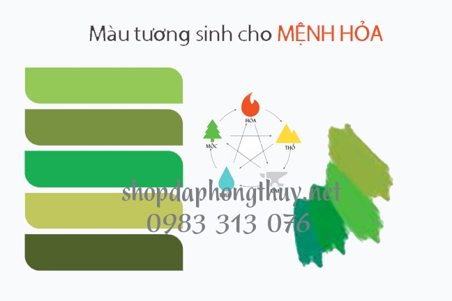 m&agrave;u tương sinh mệnh hỏa