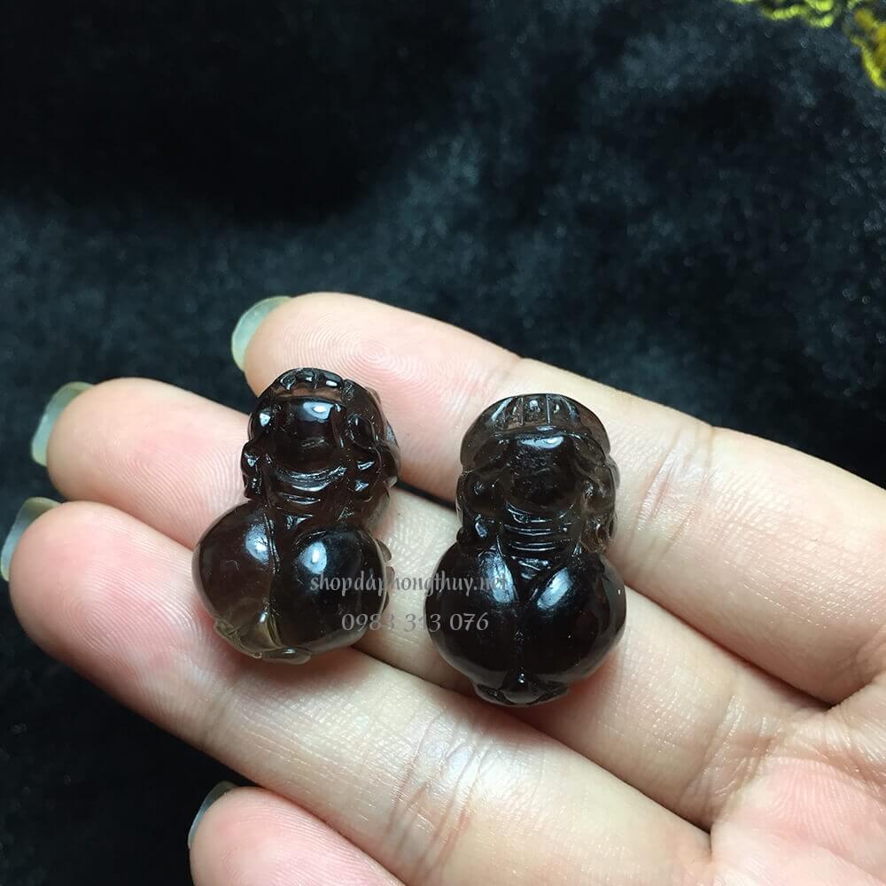 tỳ hưu đ&aacute; thạch anh &aacute;m kh&oacute;i đen