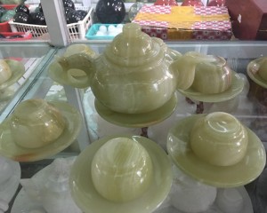 Bộ ấm trà ngọc pakistan