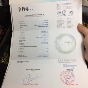 Vòng ngọc cẩm thạch bản tròn