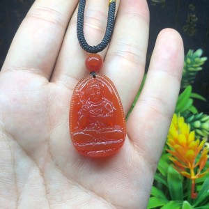 Phật bản mệnh đại thế chí bồ tát mã não đỏ