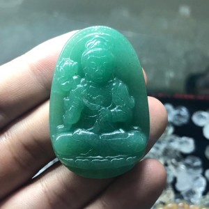 Phật bản mệnh đại thế chí bồ tát thạch anh xanh