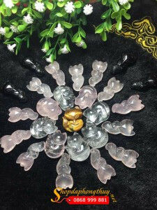 Hồ ly sexy đá thạch anh hồng