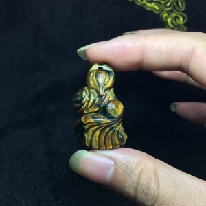 Hồ ly đá mắt hổ đuôi dài ôm hoa