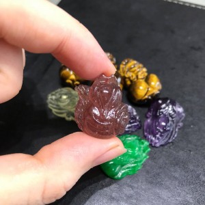 Hồ ly thạch anh dâu tây hồng