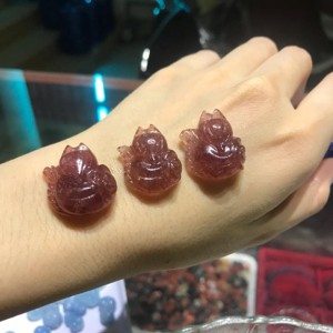 Hồ ly thạch anh dâu tây hồng