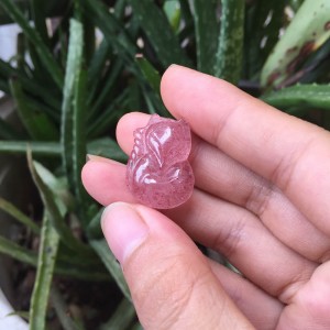 Hồ ly thạch anh dâu tây hồng