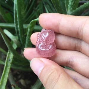 Hồ ly thạch anh dâu tây hồng