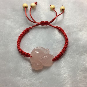 Hồ ly đá thạch anh hồng