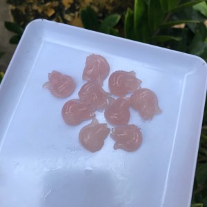 Hồ ly đá thạch anh hồng