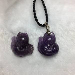 Hồ ly đá thạch anh tím