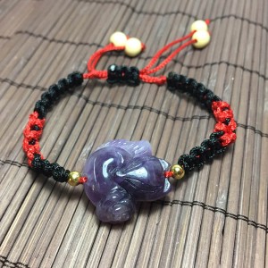 Hồ ly đá thạch anh tím