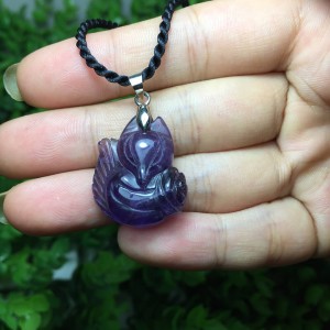 Hồ ly đá thạch anh tím