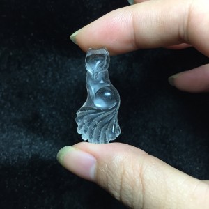 Hồ ly đá thạch anh trắng đuôi dài