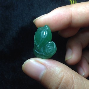 Hồ ly đá thạch anh dâu tây xanh