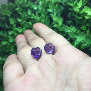 Hoa mẫu đơn đá thạch anh tím