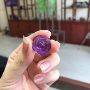 Hoa mẫu đơn đá thạch anh tím