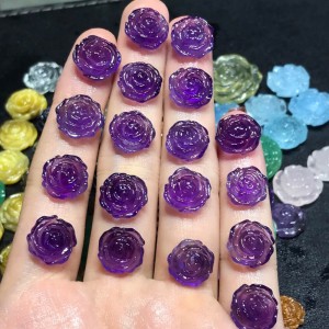 Hoa mẫu đơn đá thạch anh tím