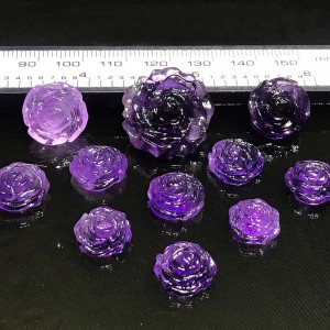 Hoa mẫu đơn đá thạch anh tím