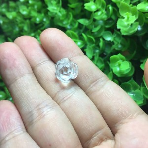 Hoa mẫu đơn đá thạch anh trắng