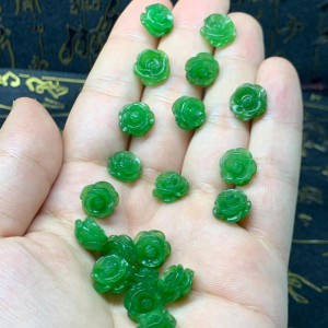 Hoa mẫu đơn ngọc bích nephrite 