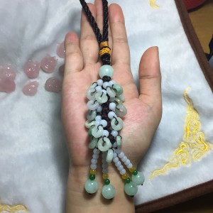 Khánh treo xe ô tô đồng điếu ngọc cẩm thạch