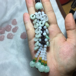 Khánh treo xe ô tô đồng điếu ngọc cẩm thạch