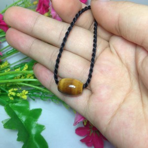 Lu thống đá mắt hổ nâu vàng