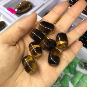 Lu thống đá mắt hổ nâu vàng