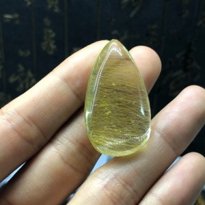 Mặt đá thạch anh tóc vàng