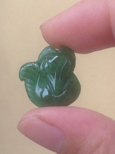 Hồ ly đá ngọc cẩm thạch