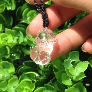 Tỳ hưu đá thạch anh trắng