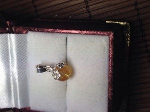 Mặt dây đá thạch anh mix bạc