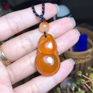 Móc khóa hồ lô đá mã não