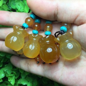 Móc khóa túi tiền đá mã não