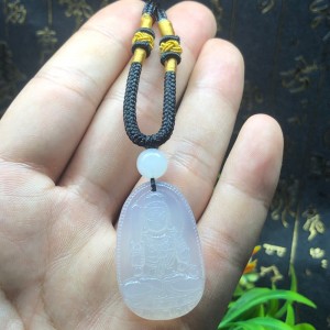 Phật bản mệnh bất động minh vương mã não trắng