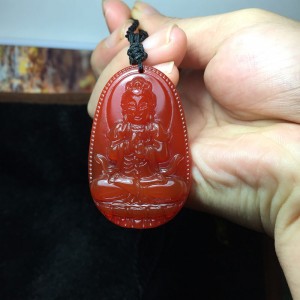 Phật bản mệnh như lai đại nhật mã não đỏ