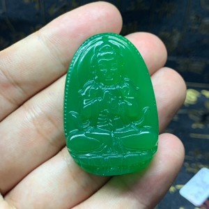 Phật bản mệnh như lai đại nhật mã não xanh