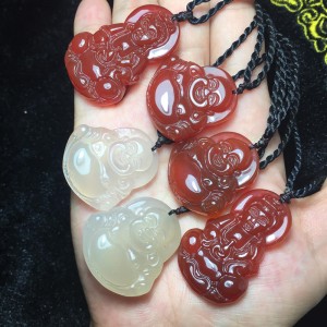 Phật bà quan âm đá mã não đỏ