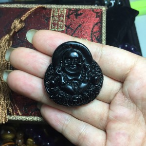 Phật di lặc đá obsidian