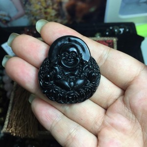 Phật di lặc đá obsidian