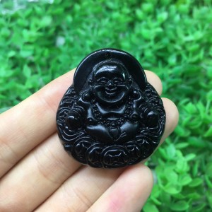 Phật di lặc đá obsidian