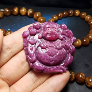 Phật di lặc đá ruby vip