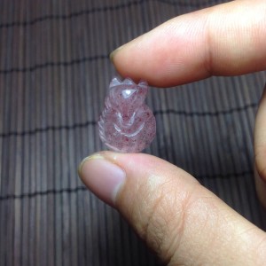 Hồ ly thạch anh dâu tây hồng