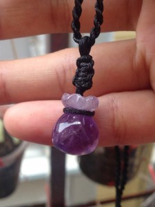 Túi tiền thạch anh tím