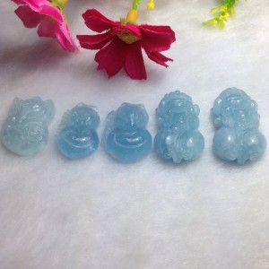 Tỳ hưu đá aquamarine